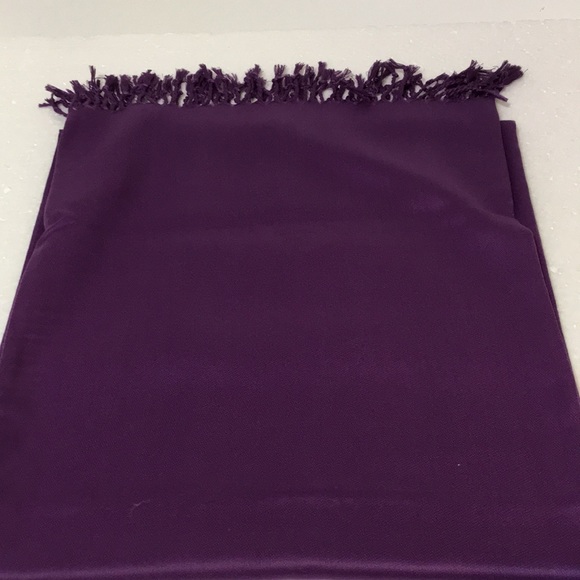 FOR YOUR EASE ONLY PURPLE TASSELS SCARF - Picture 7 of 9